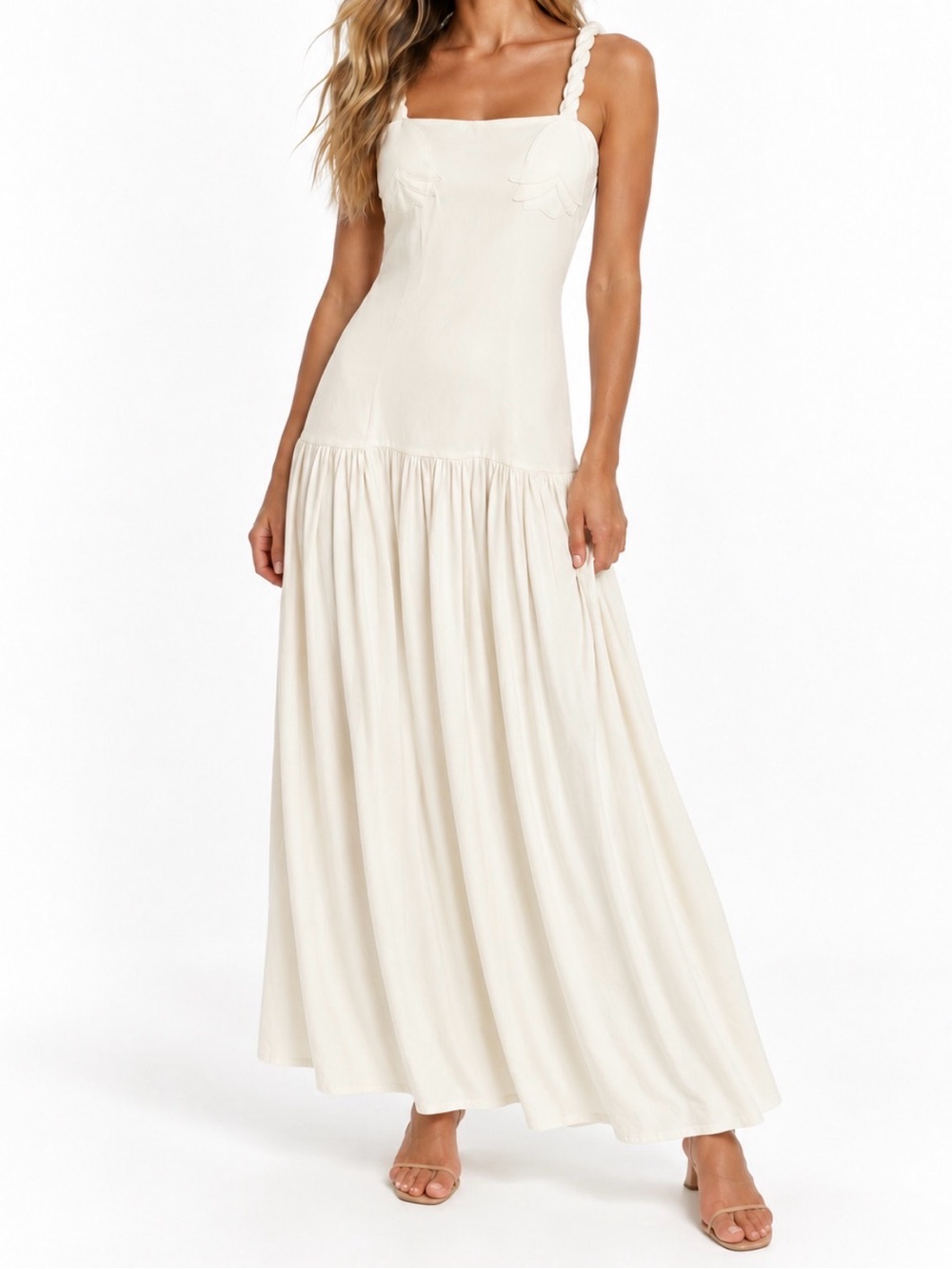 Bahia Maria Flora Ivory Dress NEW NWT